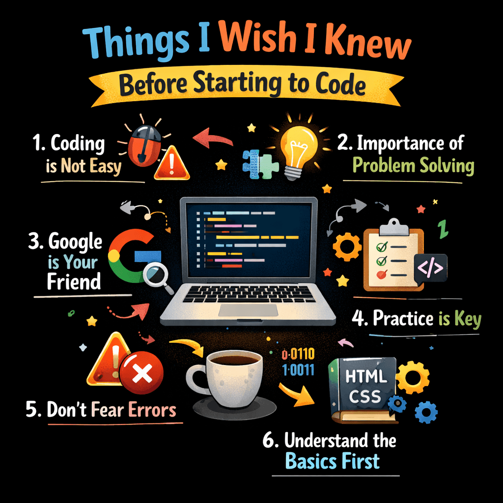Things I Wish I Knew Before Starting to Code